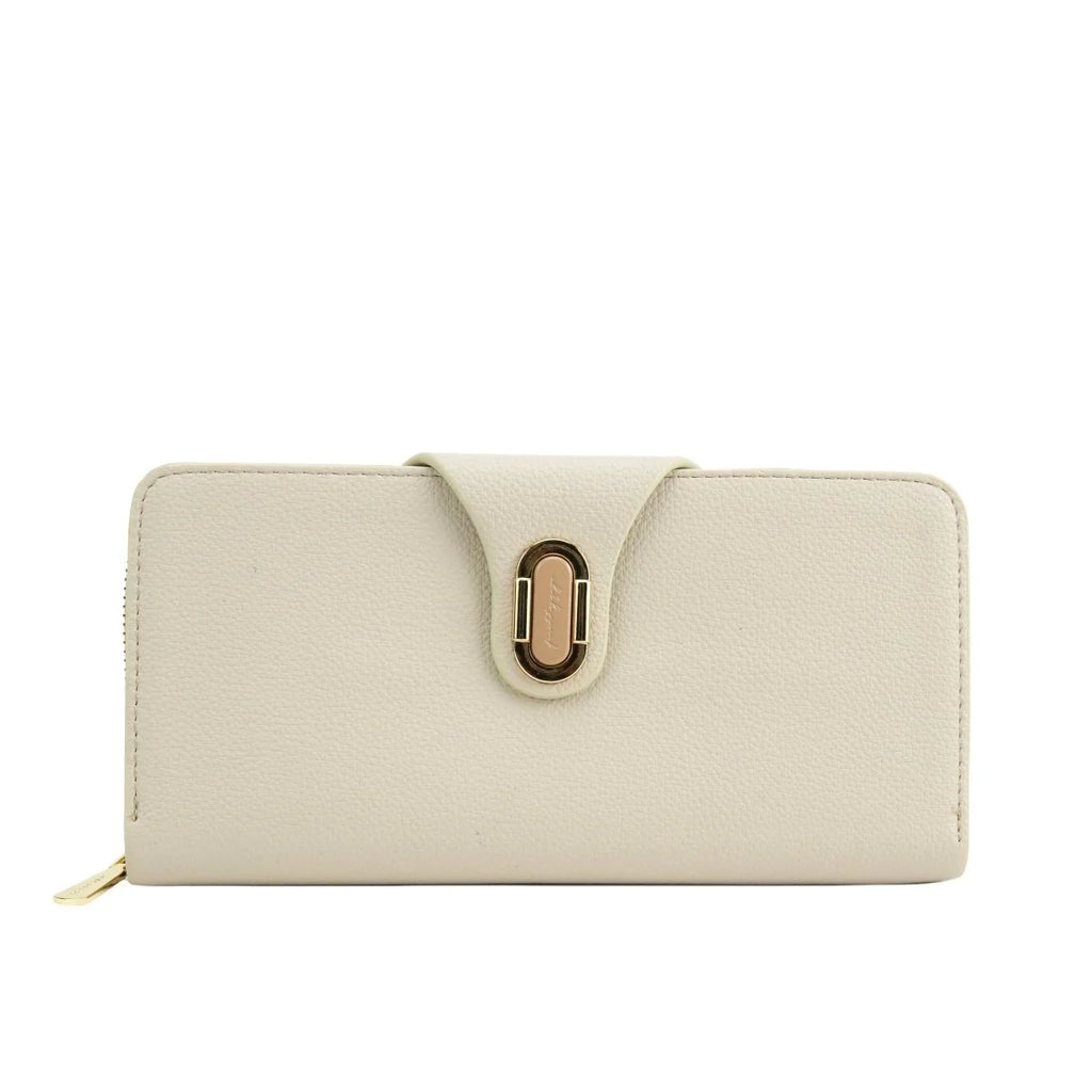 Women's Premium Long Zip Wallet – Elegant Leather Look Clutch Purse