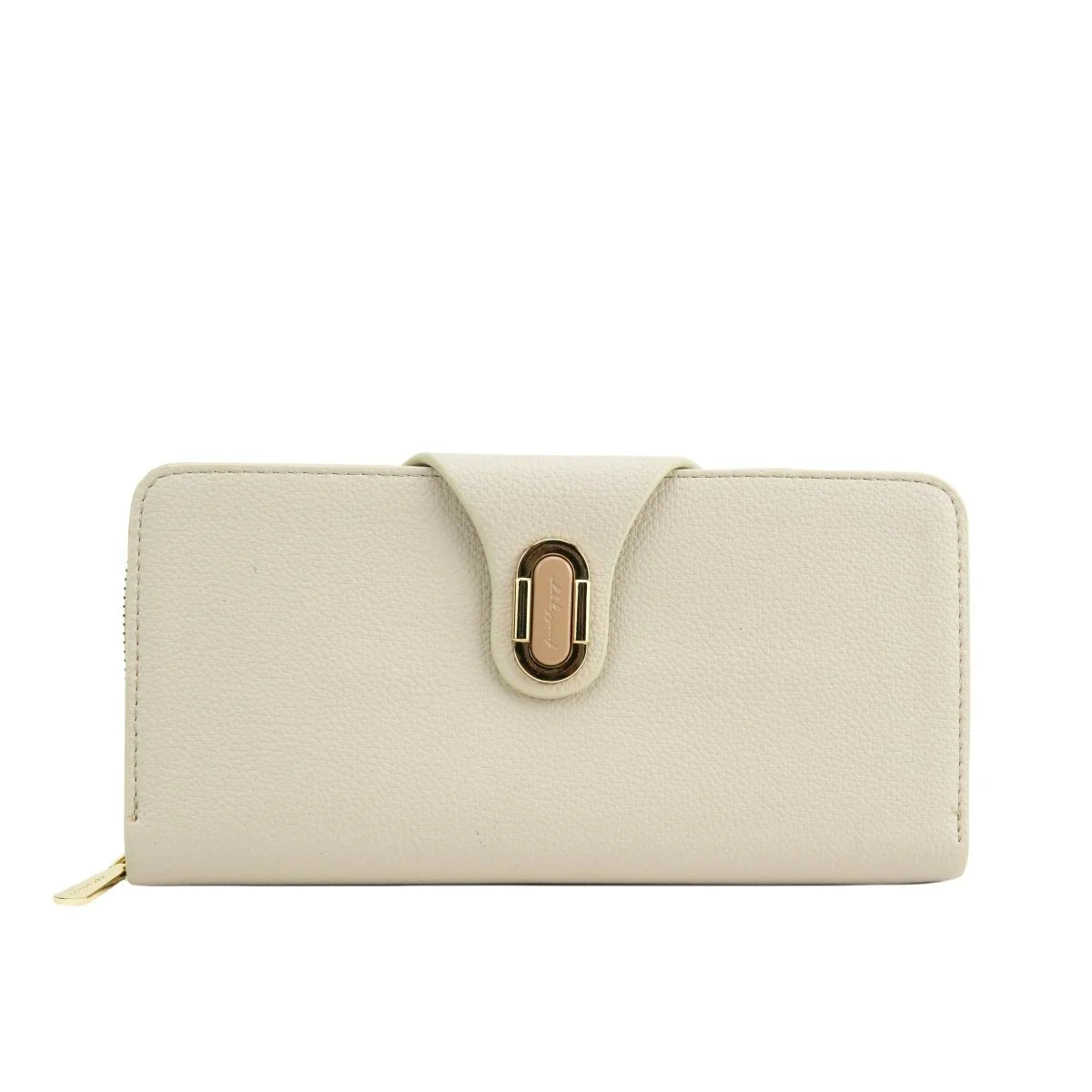 Women's Premium Long Zip Wallet – Elegant Leather Look Clutch Purse