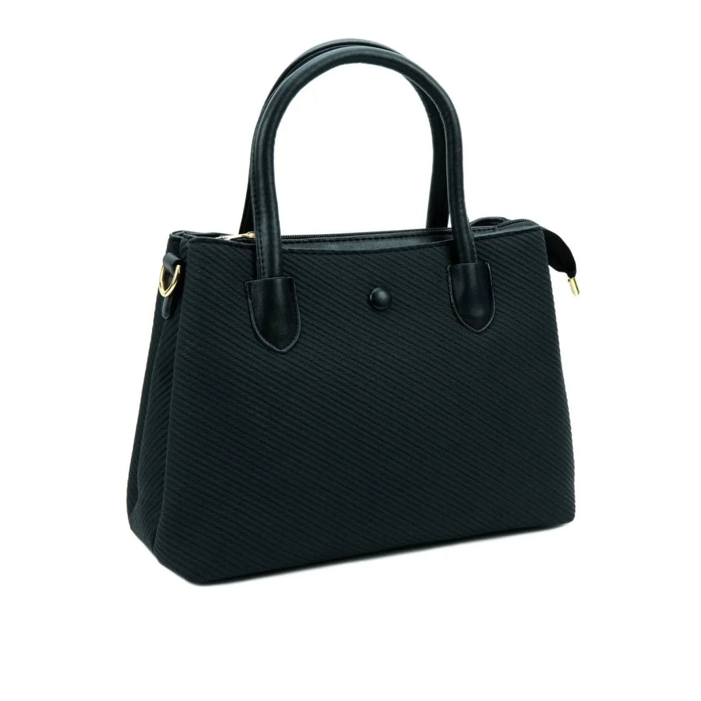 Women's Textured Handbag – Elegant Top Handle Purse
