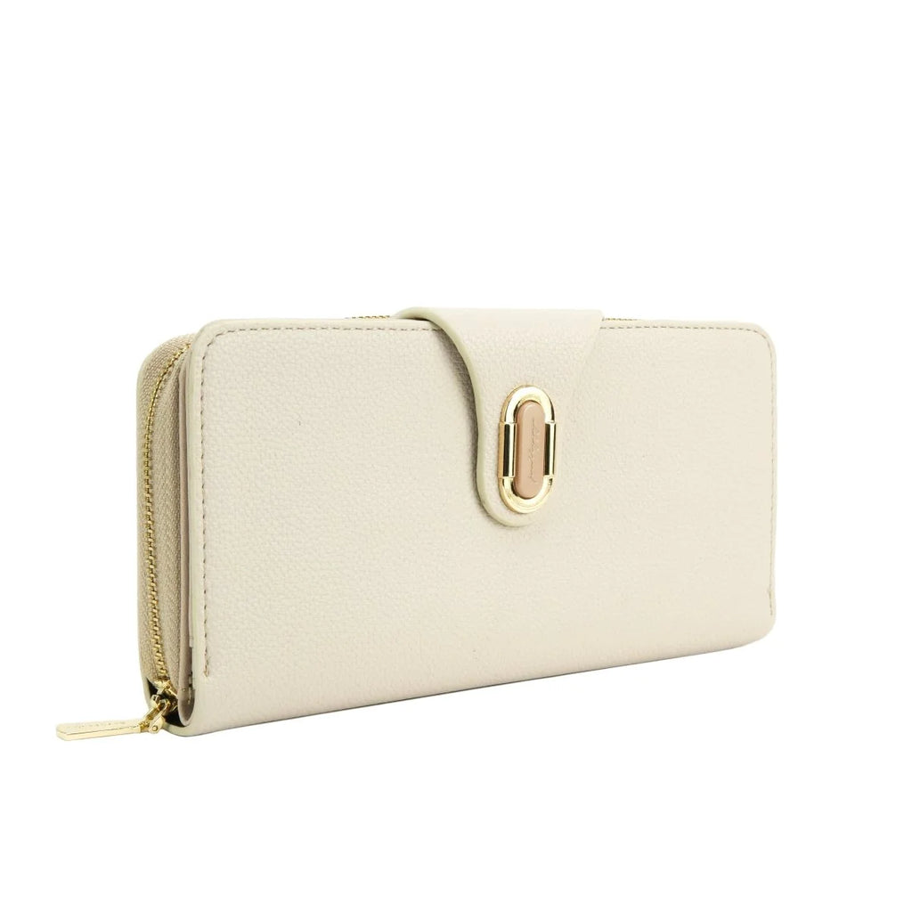 Women's Premium Long Zip Wallet – Elegant Leather Look Clutch Purse