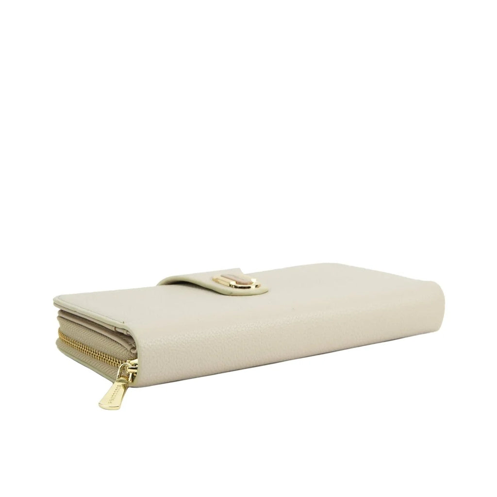 Women's Premium Long Zip Wallet – Elegant Leather Look Clutch Purse