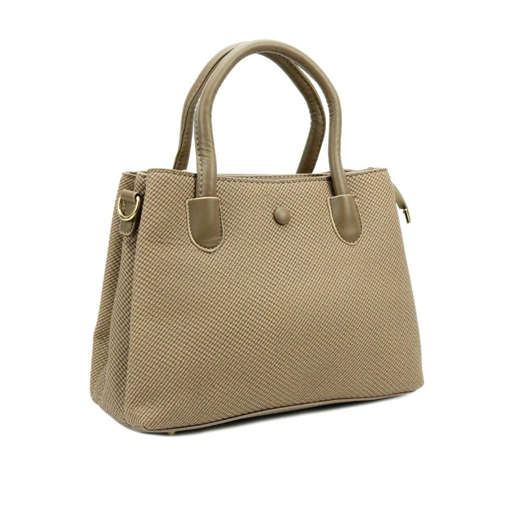 Women's Textured Handbag – Elegant Top Handle Purse