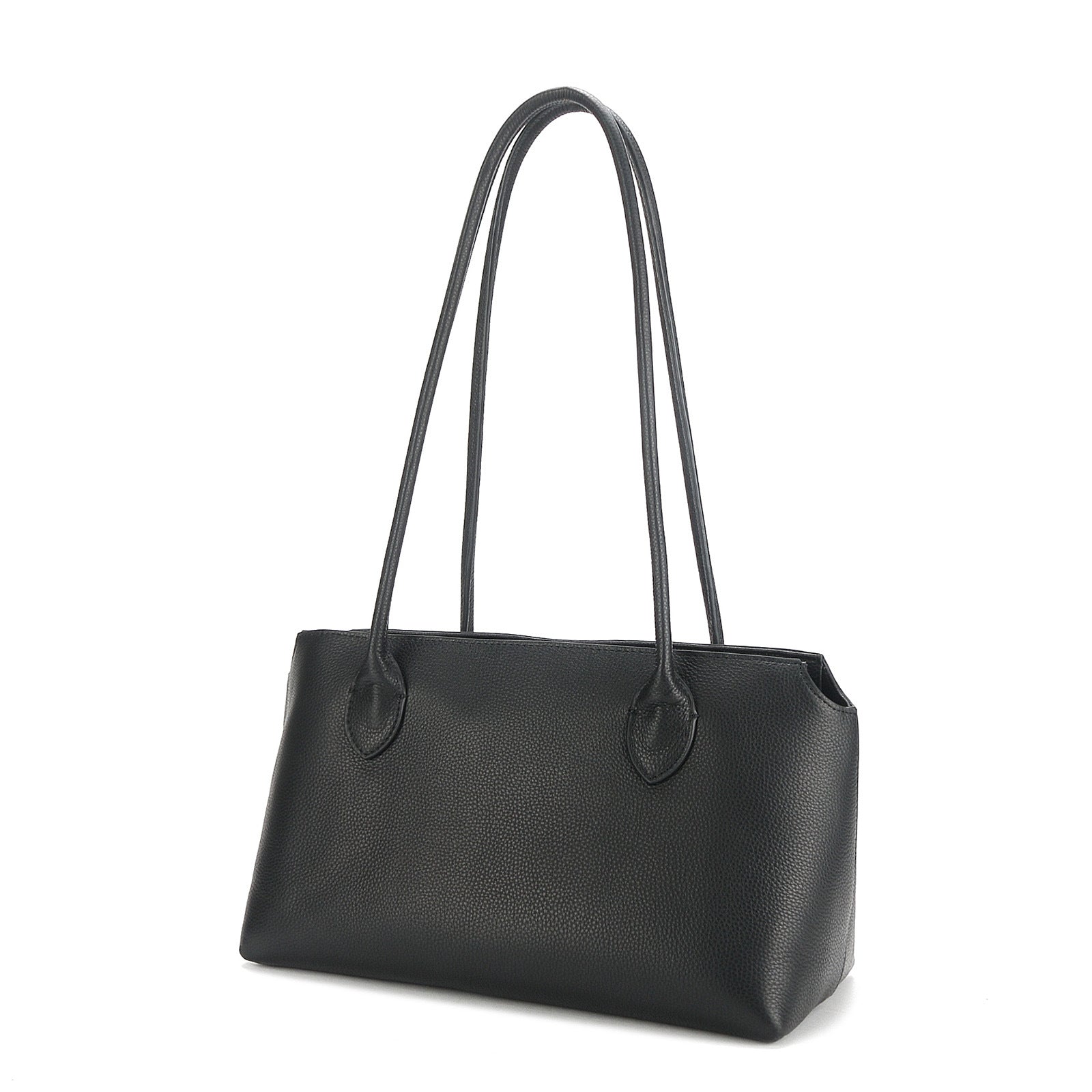 Leather Tote Large Capacity Underarm Bag Cowhide Handbag Women